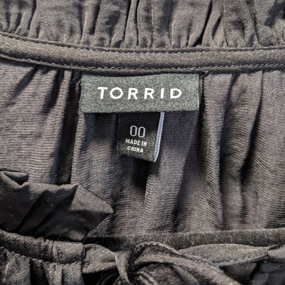 Torrid Black Satin Blouse Lightweight 2025 Size XL - Picture 7 of 11